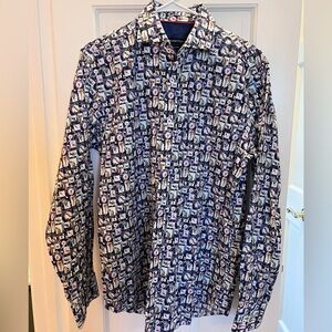 Men’s Bugatchi shirt size Medium-like new